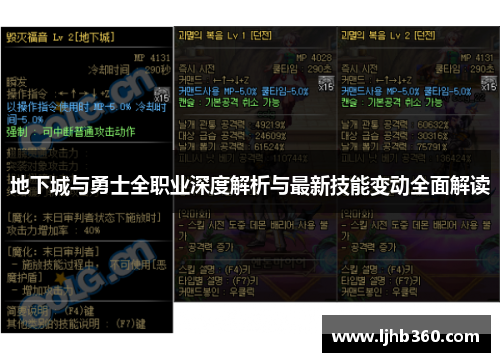 地下城与勇士全职业深度解析与最新技能变动全面解读